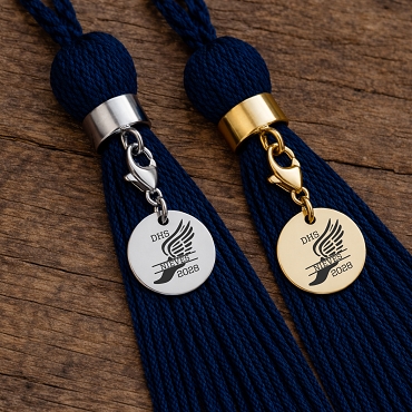 Personalized Track and Field Graduation Tassel Charm